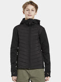Halden Hybrid Jacket 5 Junior Black Didriksons