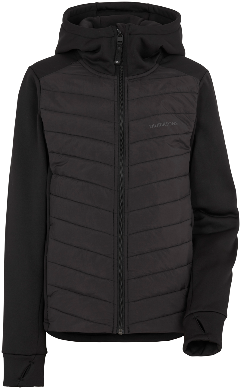 Halden Hybrid Jacket 5 Junior Black Didriksons