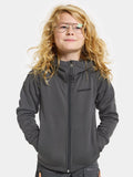 Hekto Fleece Jacket Kids Coal Black Didriksons