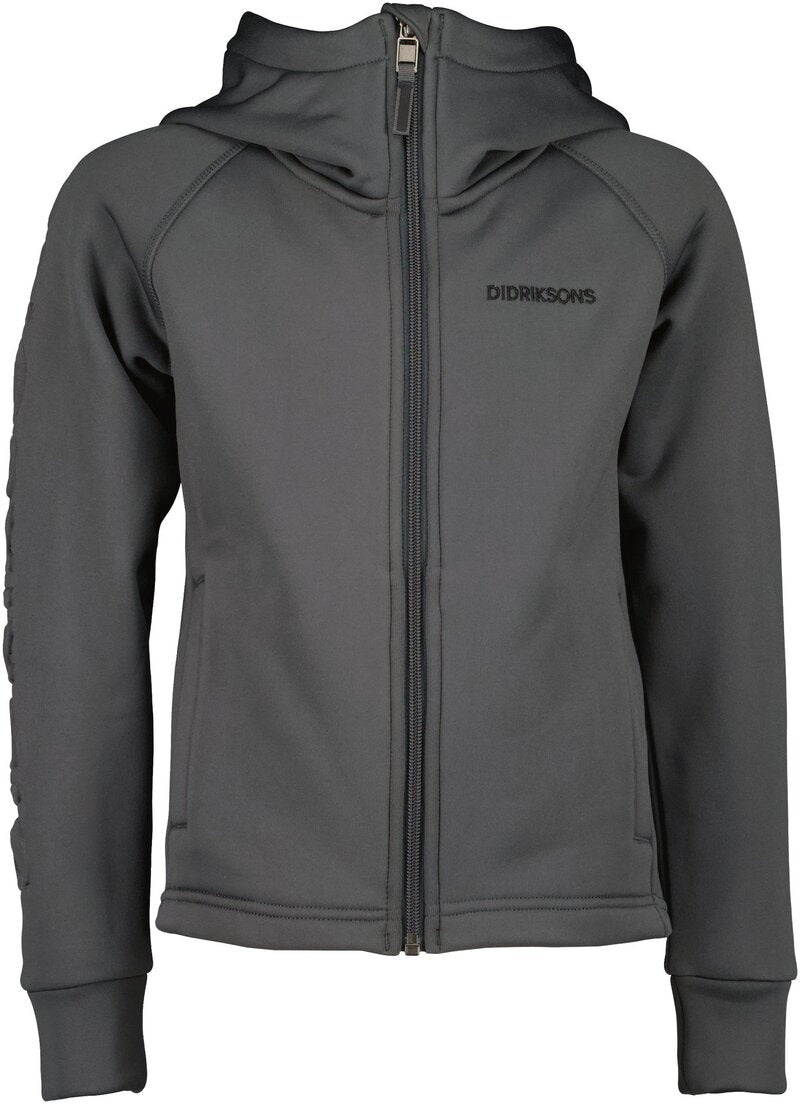 Hekto Fleecejacka Barn Coal Black Didriksons