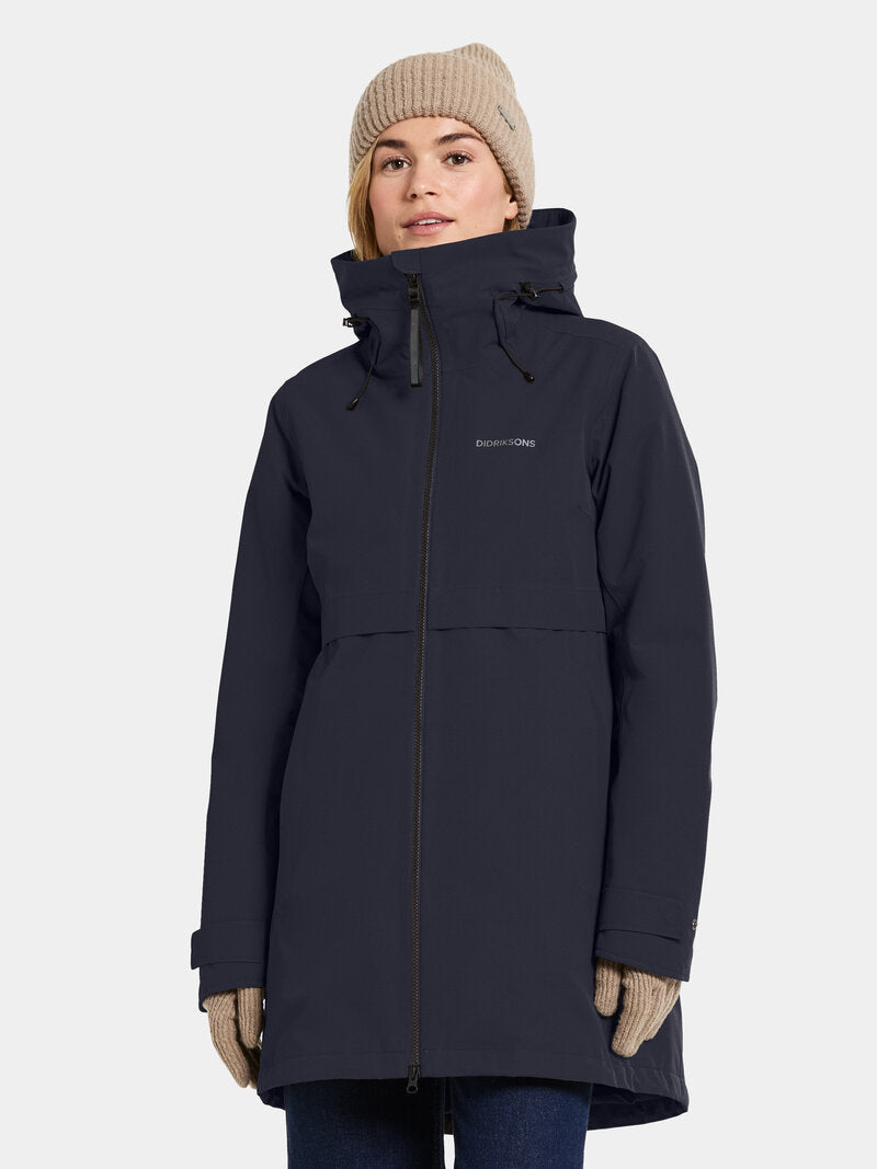 Helle 6 Winter Parka Women Dark Night Blue Didriksons