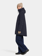 Helle 6 Vinterparkas Dam Dark Night Blue Didriksons