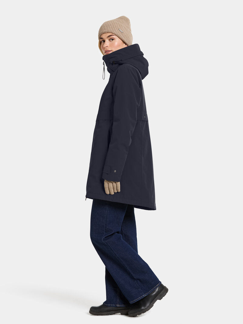 Helle 6 Winter Parka Women Dark Night Blue Didriksons