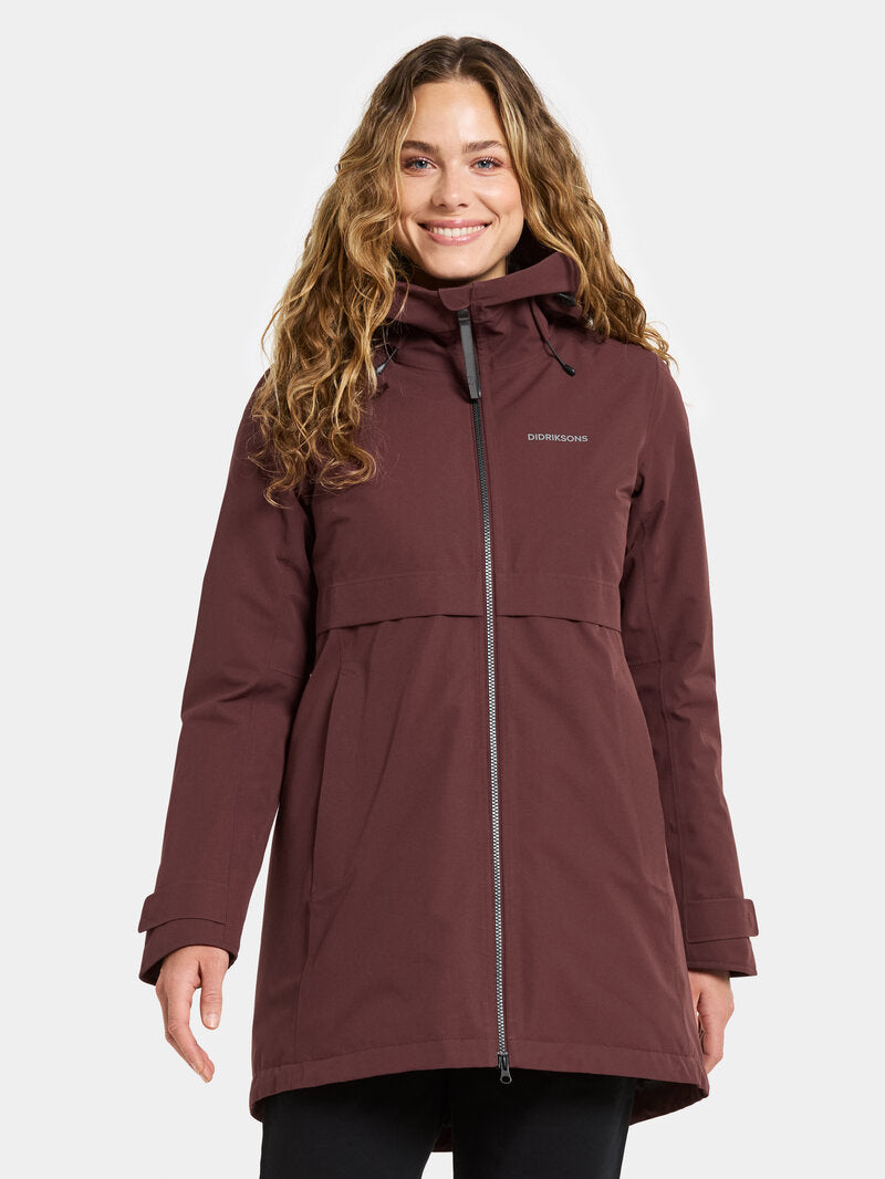 Helle 6 Vinterparkas Dam Old Rust Didriksons