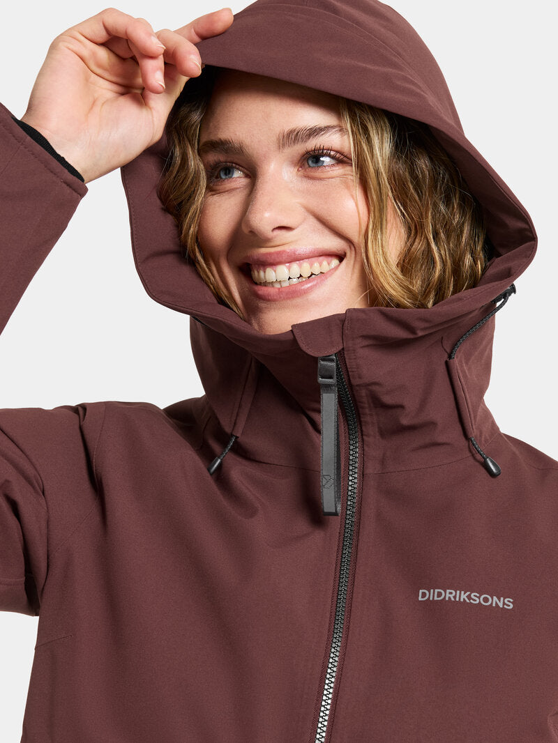 Helle 6 Vinterparkas Dam Old Rust Didriksons