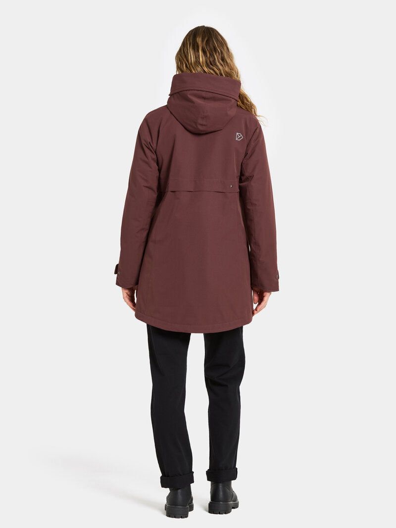 Helle 6 Vinterparkas Dam Old Rust Didriksons