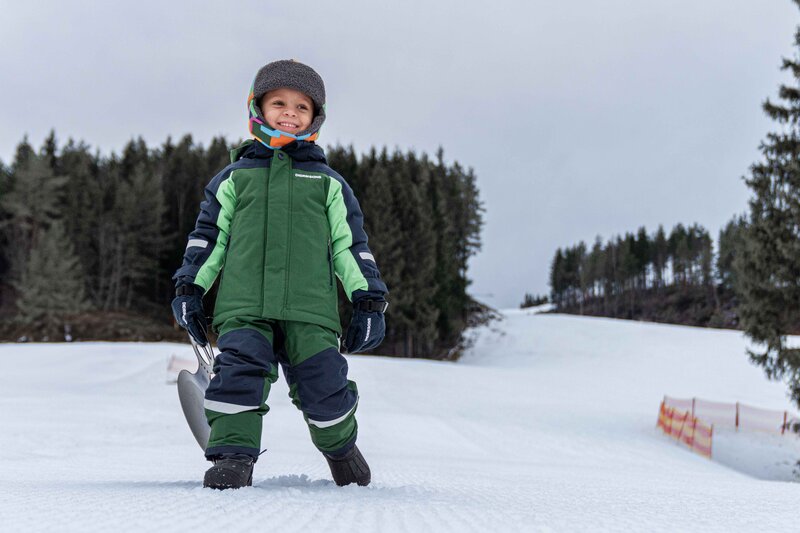 Idre Winter Trousers Kids Pine Green Didriksons