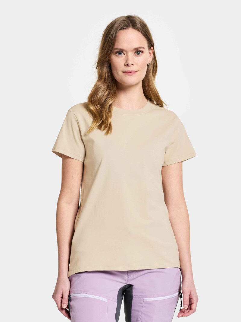 Ingarö T-Shirt Women Light Beige Didriksons