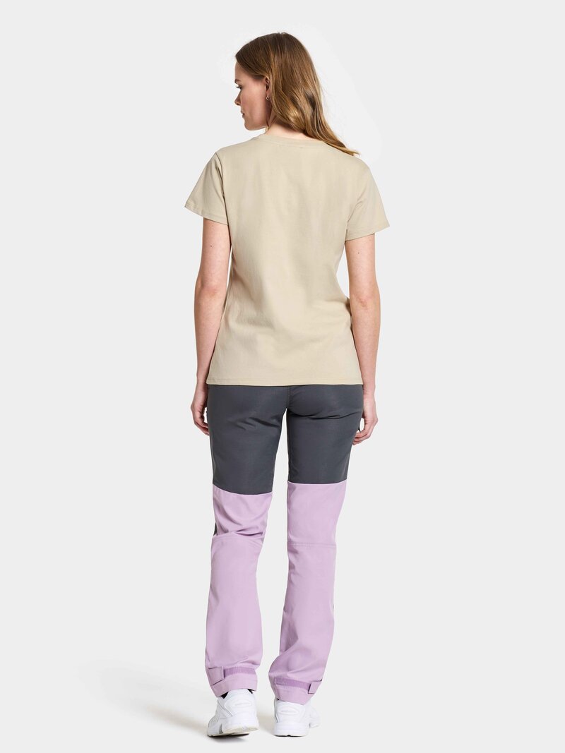 Ingarö T-Shirt Women Light Beige Didriksons