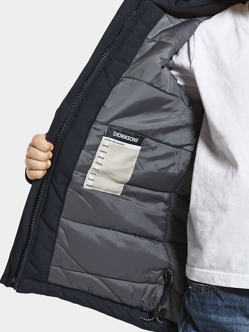 Kure Winter Parka 4 Kids Navy - Didriksons