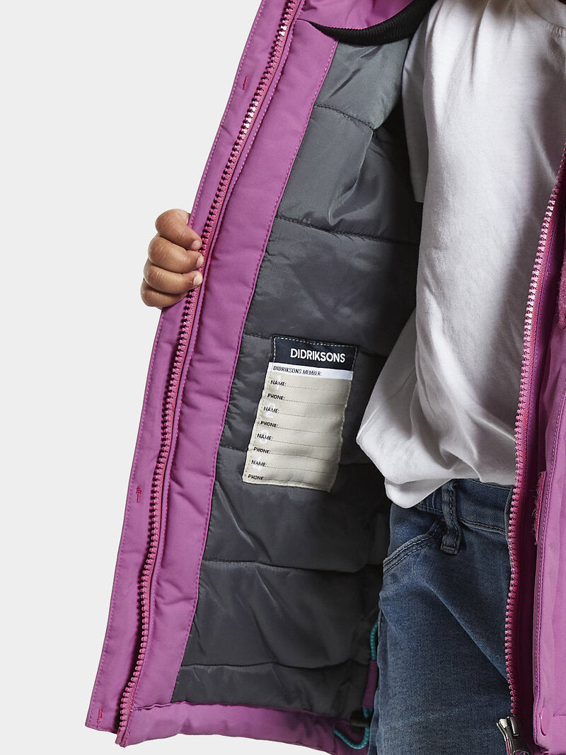 Kure Winter Parka 4 Kids Radiant Purple - Didriksons
