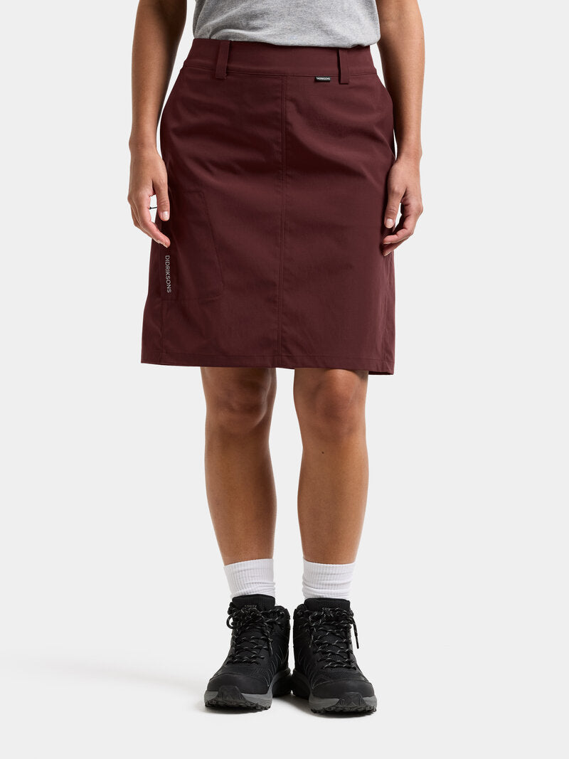 Liv 4 Function Skirt Women Old Rust - Didriksons