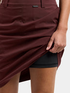 Liv 4 Function Skirt Women Old Rust - Didriksons