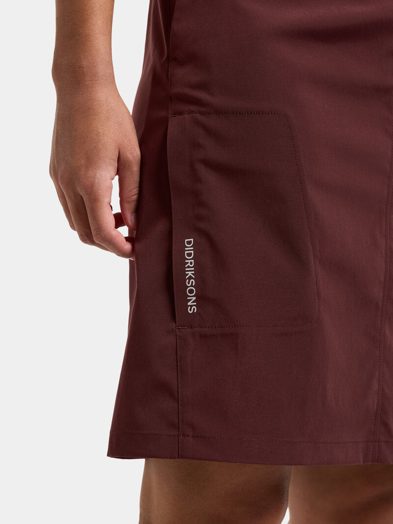 Liv 4 Function Skirt Women Old Rust - Didriksons