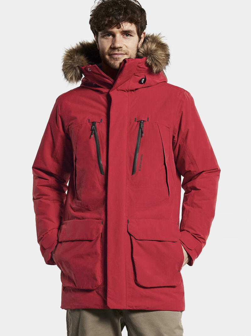 Marco 2 Vinterparkas Herr Flow Red - Didriksons