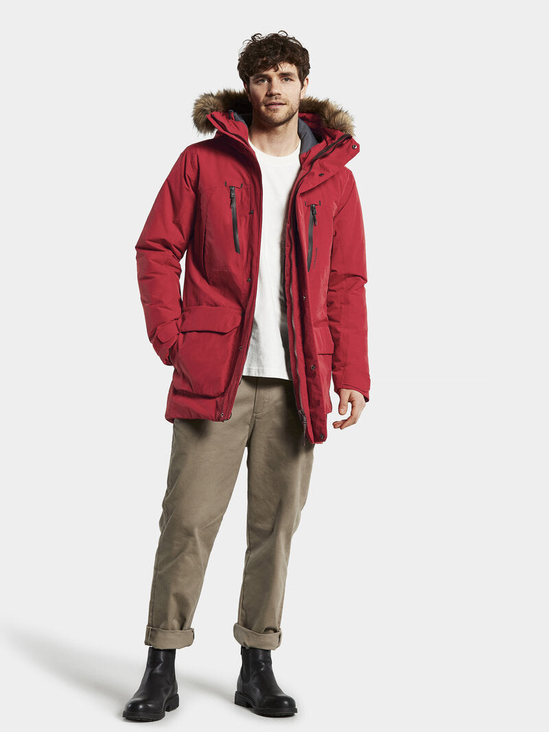 Marco 2 Vinterparkas Herr Flow Red - Didriksons