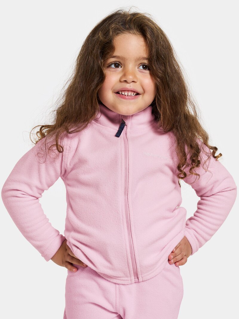 Monte Fleece Jacket Kids Orchid Pink Didriksons