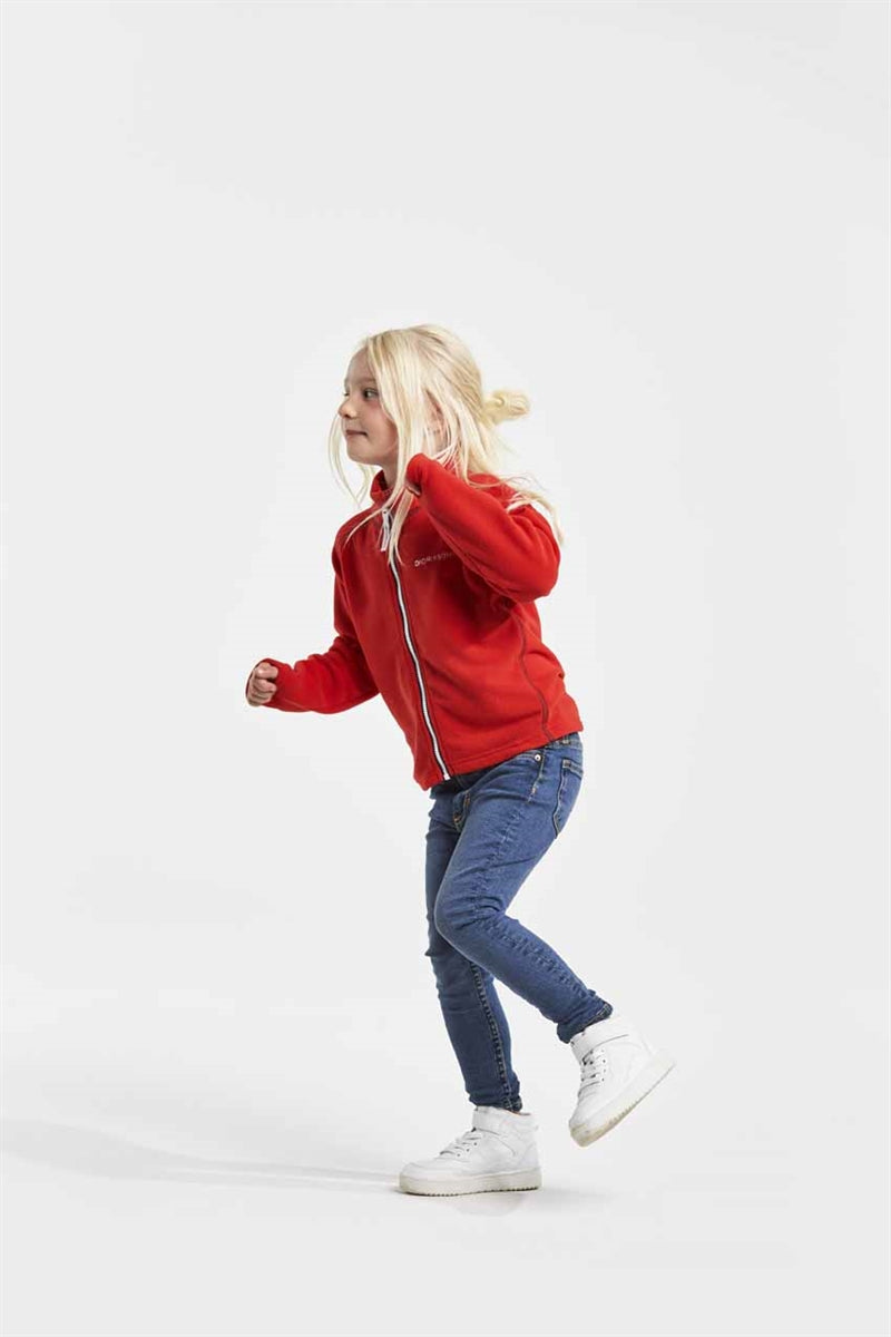 Monte Fleece Jacket Kids Red - Didriksons