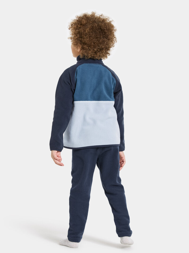 Monte Button Fleece Kids Cloud Blue Didriksons