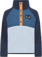 Monte Fleecetröja med knappar Barn Cloud Blue Didriksons