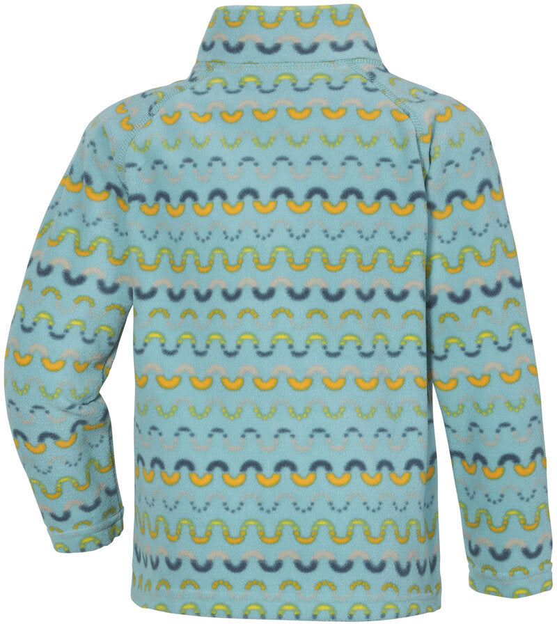 Monte Print Fleece Jacket 6 Kids Turquoise - Didriksons