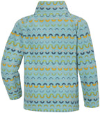 Monte Print Fleece Jacket 6 Kids Turquoise - Didriksons