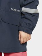 Norma Shell Jacket 2 Kids Navy Didriksons