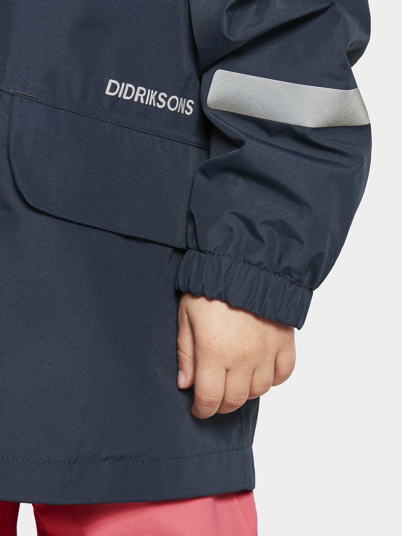 Norma Shell Jacket 2 Kids Navy Didriksons