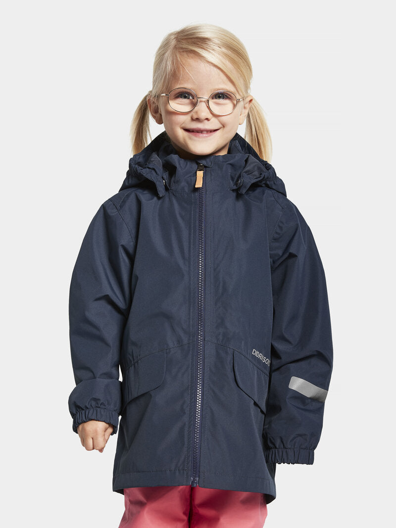 Norma Shell Jacket 2 Kids Navy Didriksons