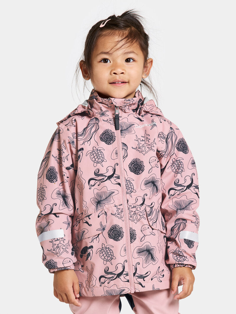 Norma Shell Jacket 4 Kids Ocean Soft Pink Didriksons