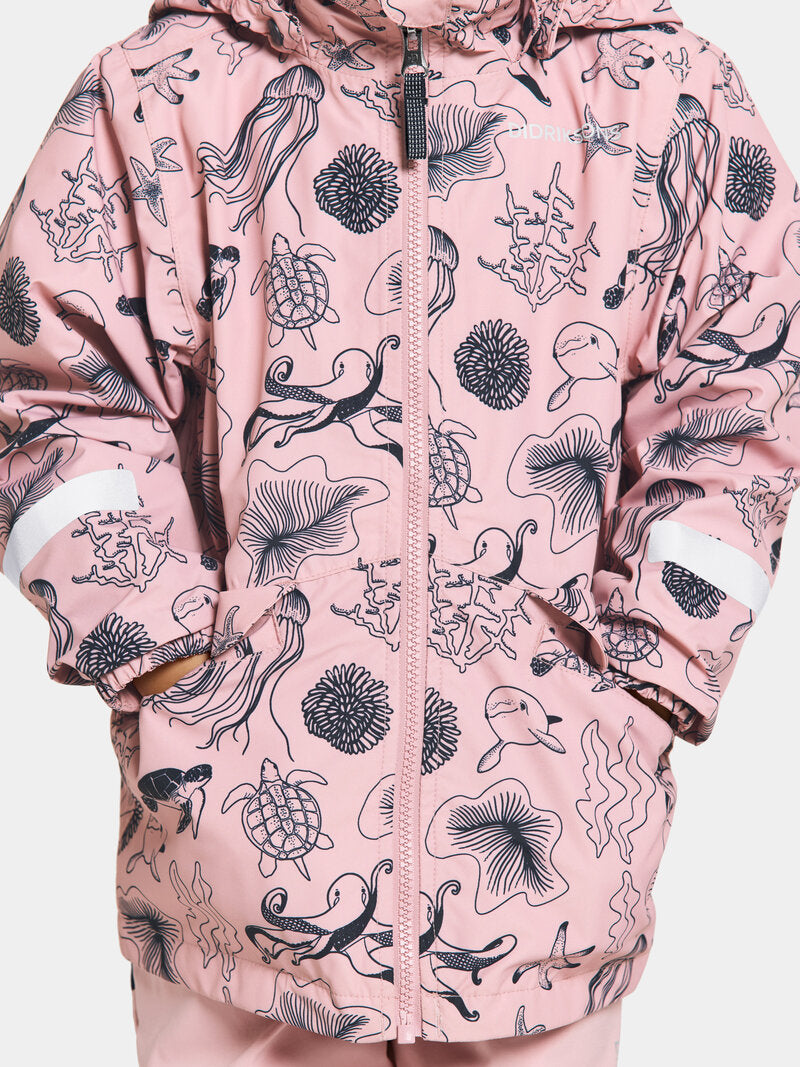 Norma Shell Jacket 4 Kids Ocean Soft Pink Didriksons