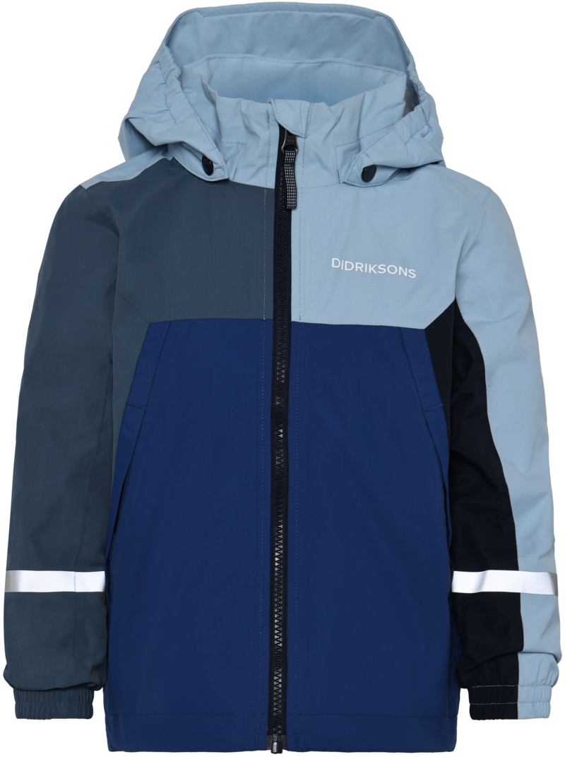 Pilvi Shell Jacket Kids Blue Fog - Didriksons