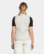 Romy Lightweight Vest Women Silver White - Didriksons