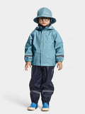Slaskeman 8 unlined rain set Kids Blue Wash Didriksons