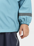 Slaskeman 8 unlined rain set Kids Blue Wash Didriksons