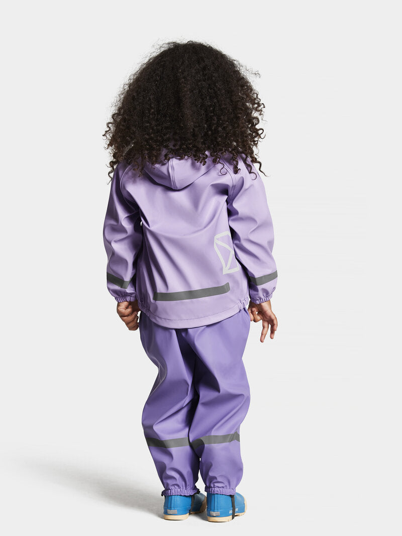 Slaskeman 8 ofodrat regnset Barn Digital Purple Didriksons