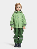 Slaskeman 8 unlined rain set Kids Green Pod Didriksons