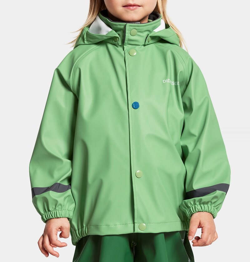 Slaskeman 8 unlined rain set Kids Green Pod Didriksons