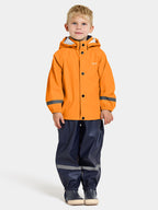 Slaskeman Unlined Kids' Rain Set Orange Jam Didriksons