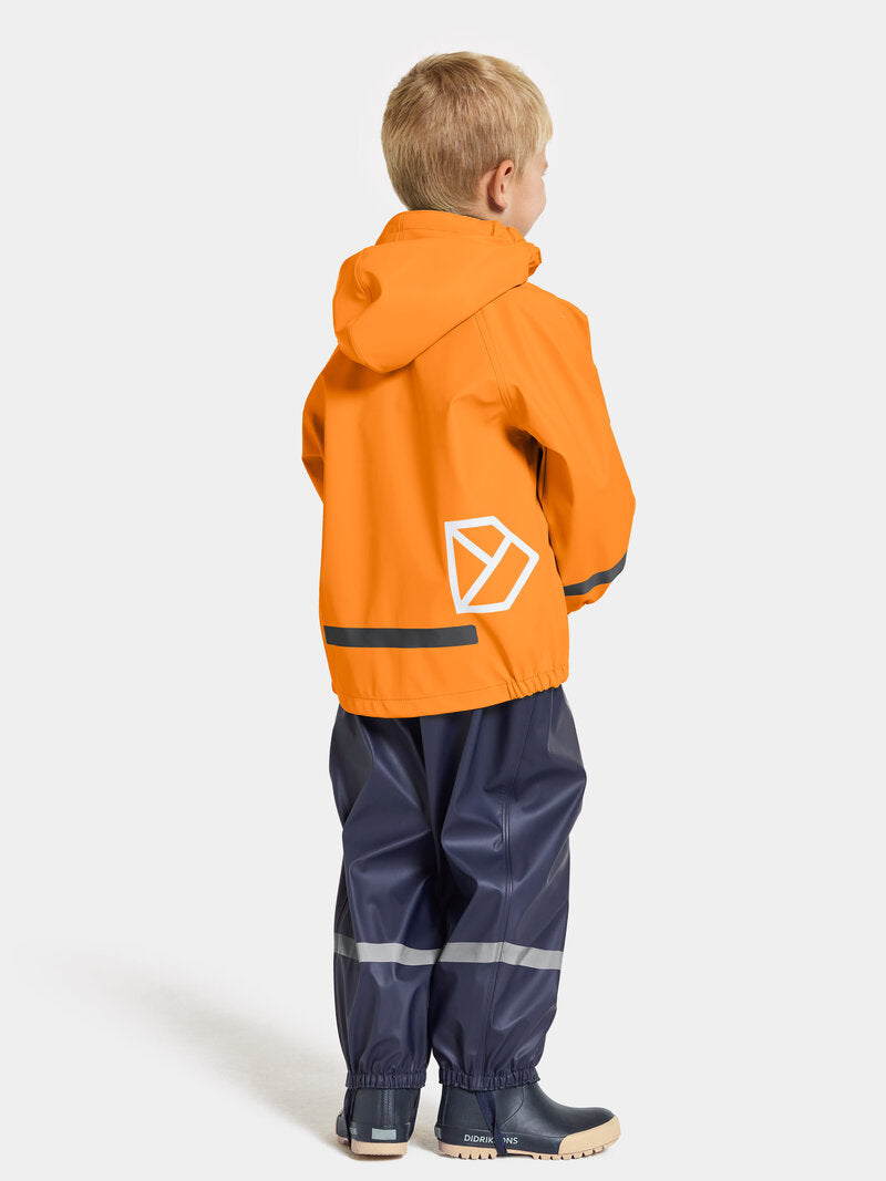 Slaskeman Unlined Kids' Rain Set Orange Jam Didriksons