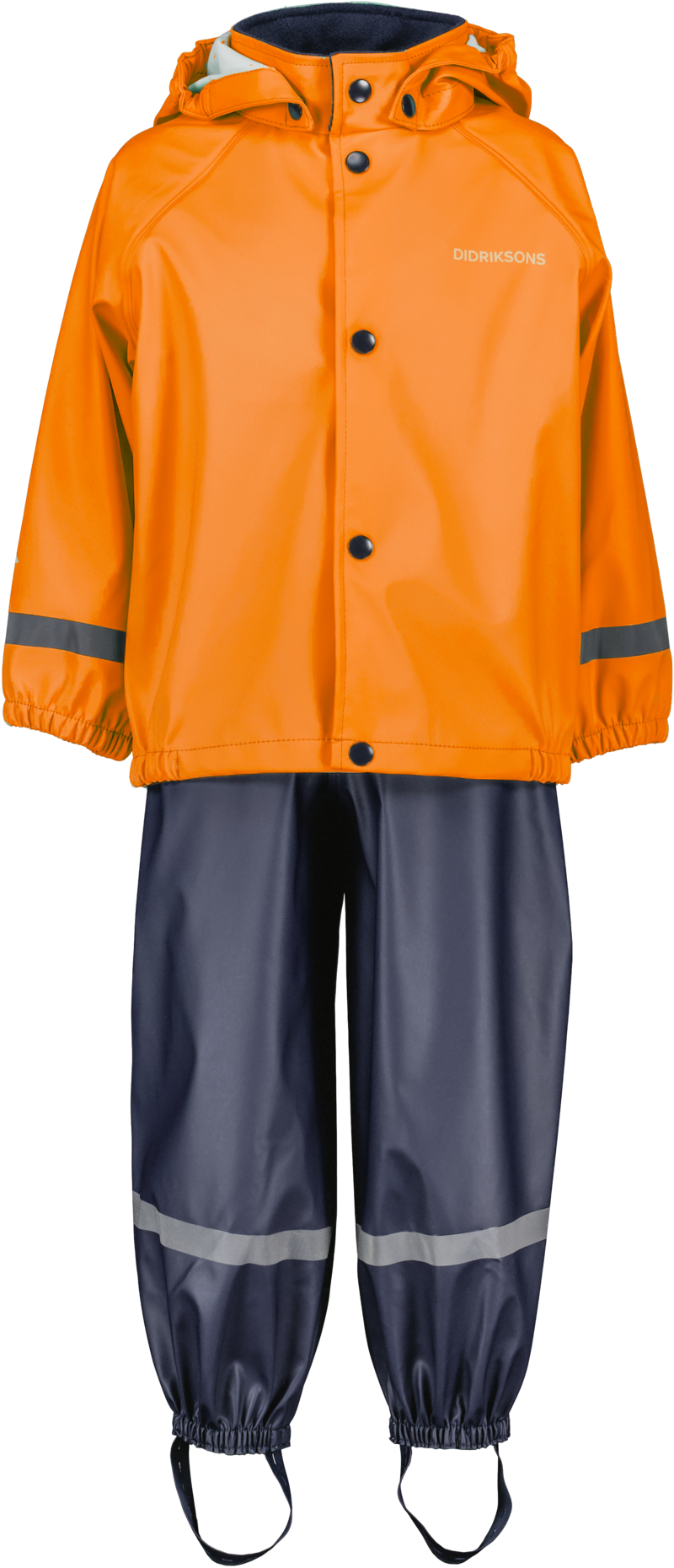 Slaskeman Unlined Kids' Rain Set Orange Jam Didriksons