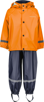Slaskeman Unlined Kids' Rain Set Orange Jam Didriksons