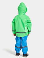 Slaskeman Unlined Rain Set Kids Frog Green Didriksons