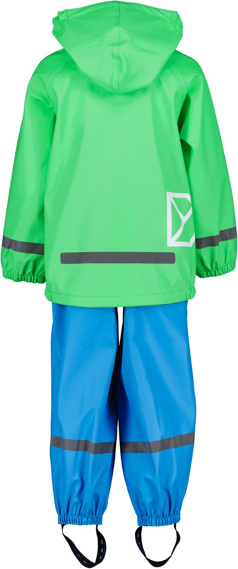 Slaskeman Unlined Rain Set Kids Frog Green Didriksons