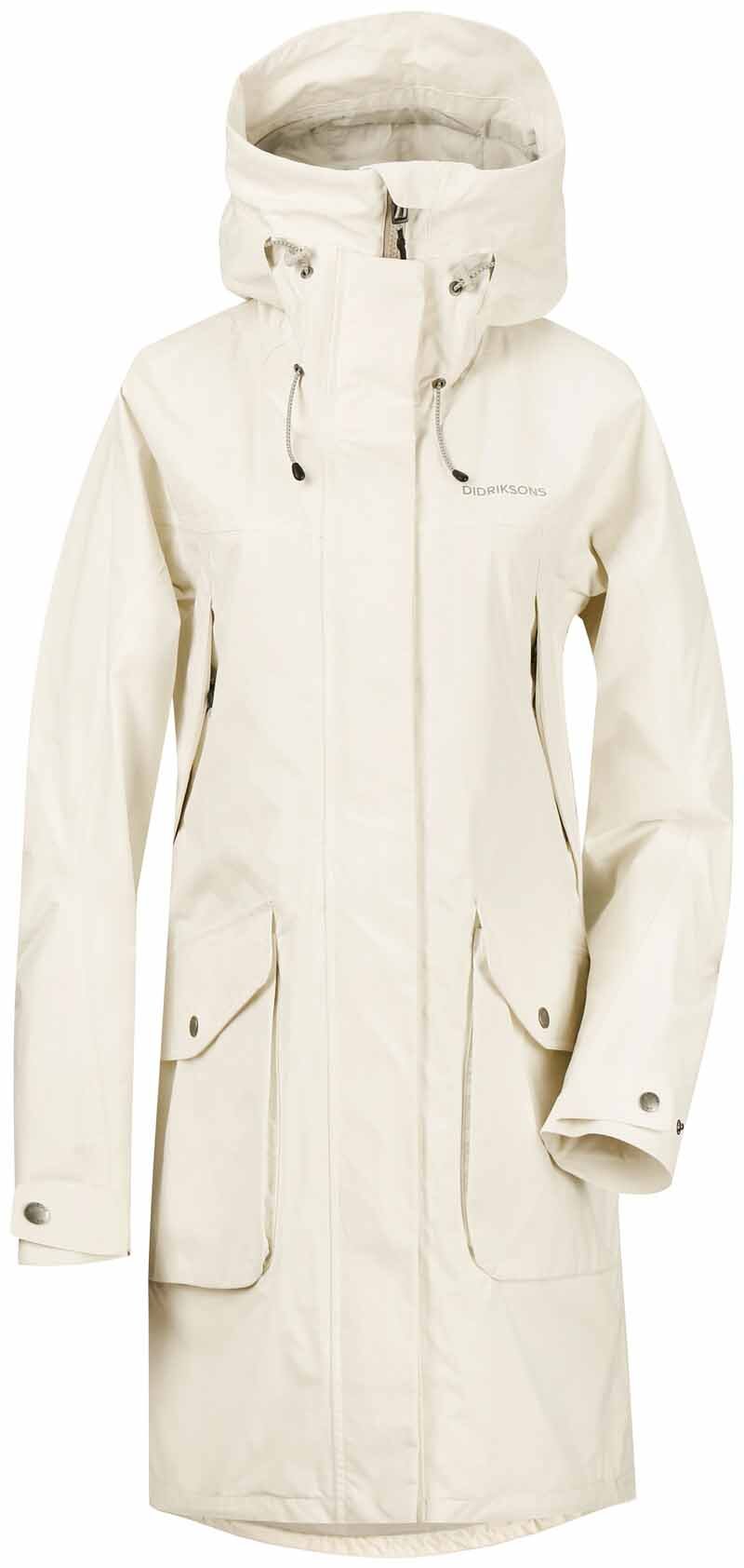Didriksons Thelma Shell Coat 5 Women Shell White - Didriksons