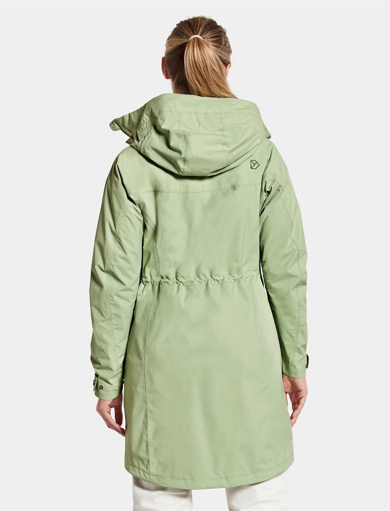Didriksons Thelma Shell Coat 7 Women Light Green - Didriksons