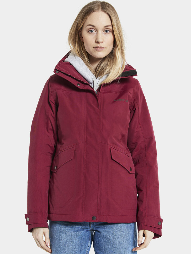 Vanja Vinterjacka Dam Ruby Red  Didriksons