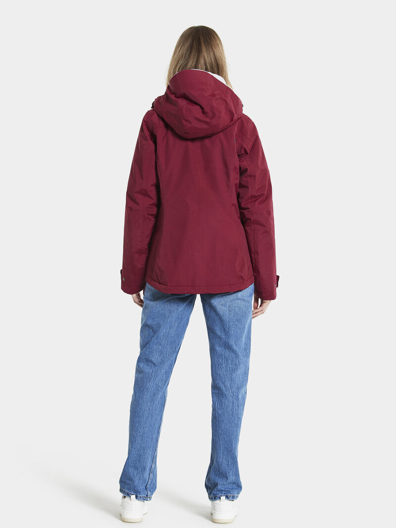 Vanja Vinterjacka Dam Ruby Red  Didriksons