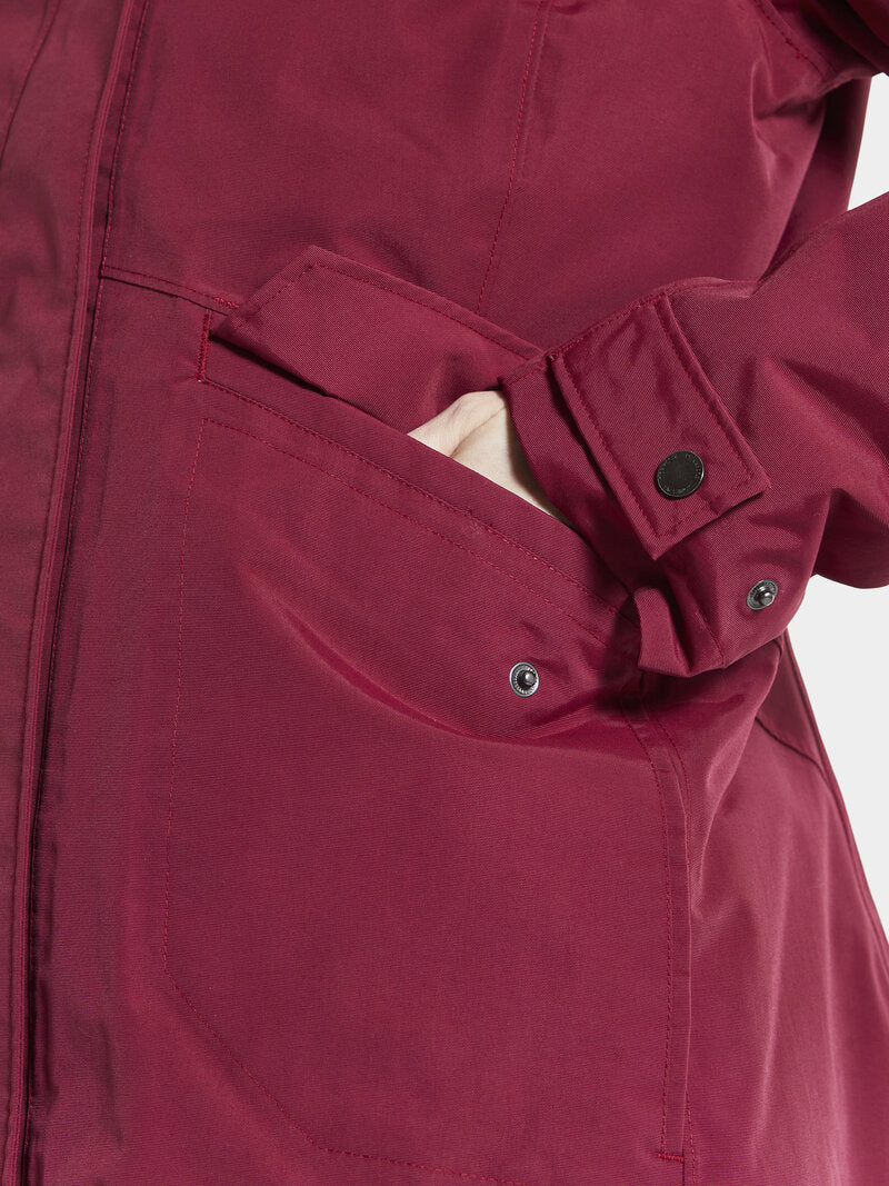 Vanja Vinterjacka Dam Ruby Red  Didriksons