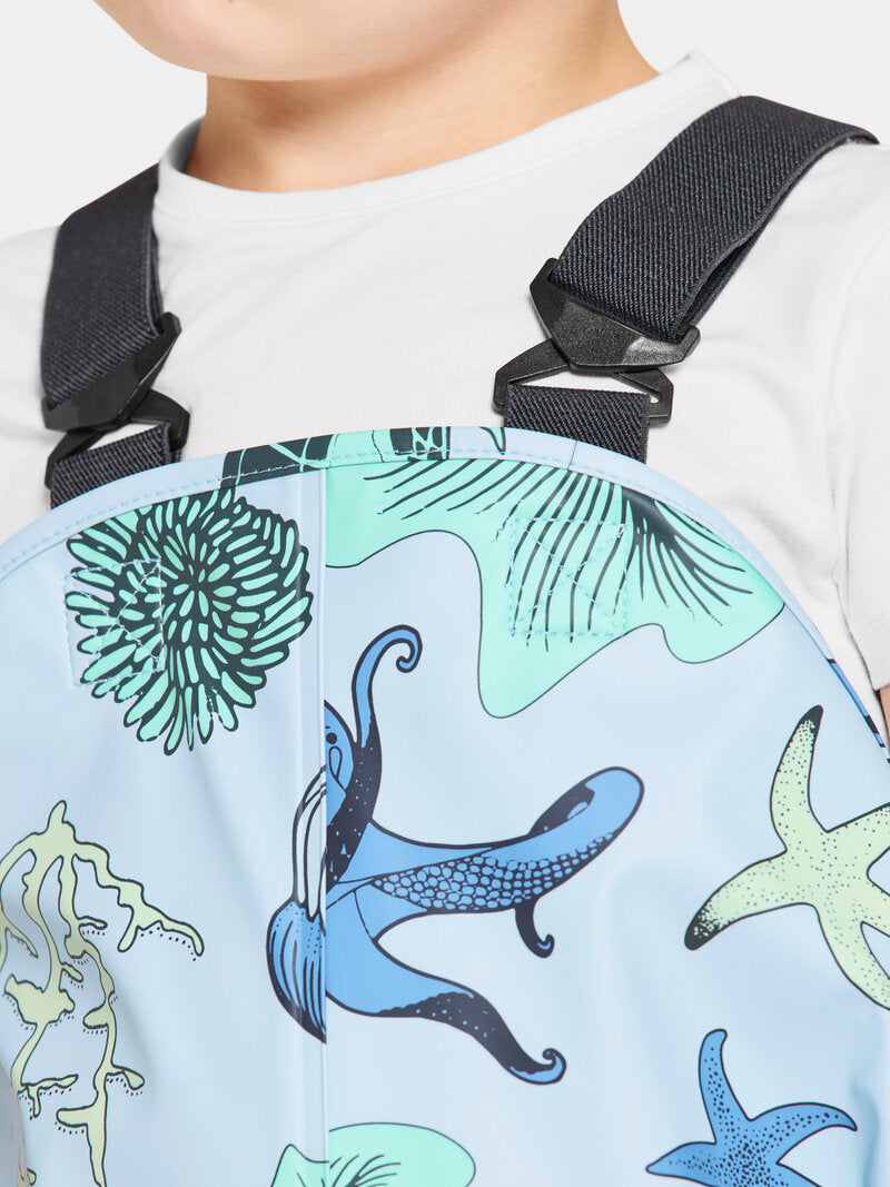 Waterman Unlined Rain Set Kids Ocean Multi Blue Didriksons